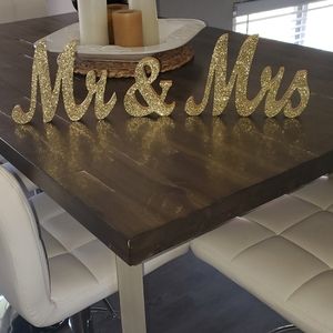 Mr. & Mrs. Wood Blocks for Wedding